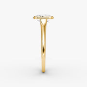Radiant Cut - Bezel Ring - 14 K Gold